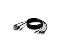Belkin F1DN1CCBL-DH6t KVM cable Black 1.8 m