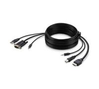 Belkin F1DN1CCBL KVM cable Black 3 m