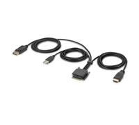 Belkin F1DN2MOD-HC-HP6 KVM cable Black 1.8 m