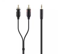 Belkin F3Y116BT2M audio cable 2 m 2 x RCA 3.5mm Black