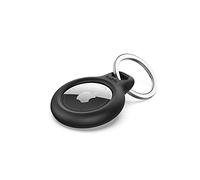 Belkin F8W973 Apple AirTag Secure Holder Protective Cover Case with Key Ring - Black