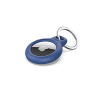 Belkin F8W973 AirTag Case with Key Ring (Secure Holder Protective Cover for Air Tag with Scratch Resistance Accessory) - Blue