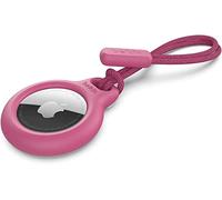 Belkin F8W974 AirTag Case with Strap (Secure Holder Protective Cover for Air Tag with Scratch Resistance Accessory) - Pink, Tag not included