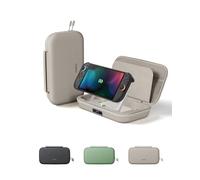 Belkin Gaming Case Pro for Nintendo Switch 2 with 10K Power Bank - Sand | Carrying Case with 10000mAh Removable Power Bank 30W, Travel Bag, AirTag Holder, Storage for 12 Game Cards, Hard Shell