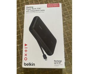 Belkin Gaming ENA013HQBK power bank 20000 mAh Black 20k Integrated Cable