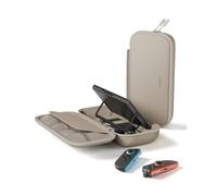 Belkin Gaming Nintendo Switch 2 Charger Case with 10K Power Bank - Sand | Removable 10000mAh Portable Charger for Switch 2, LCD Display, 20W Fast Charging, AirTag Holder, Storage for 10 Game Cards