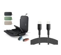 Belkin Gaming Nintendo Switch 2 Charger Case with Removable 10,000mAh Power Bank and Gaming USB-C to USB-C Cable 60W (6.6ft), Braided Type C Charger