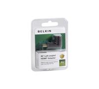 Belkin Gold Plated Right Angled HDMI Adapter Black F3Y040BF