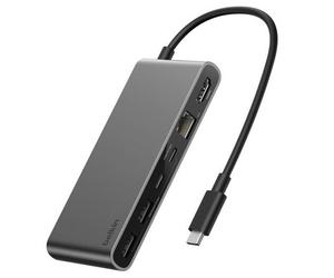 Belkin INC024HQSGY interface hub USB Type-C 10000 Mbit/s Grey
