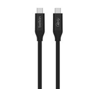 Belkin INZ001bt0.8MBK. Cable length: 0.8 m. Connector 1: USB C Connector 2: USB C USB version: USB4 Gen 3x2 Maximum data transfer rate: 40 Gbit/s Product colour: Black