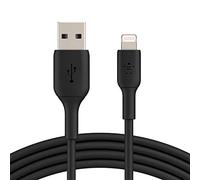 Belkin Lightning Cable (Boost Charge Lightning to USB Cable for iPhone, iPad, AirPods) MFi-Certified iPhone Charging Cable (Black, 1m)