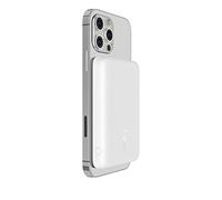 Belkin Magnetic Wireless Power Bank 2500mAh, Portable Charger Compatible with MagSafe for iPhone 17, Air, Pixelsnap, Small Capacity Compact Mini Fast Charging, USB-C to USB-C Cable Included - White