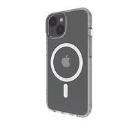 Belkin MagSafe compatible iPhone 14 Case, clear magnetic iPhone 14 case with built-in magnets and raised edge bumper for camera protection, compatible with MagSafe wireless charging
