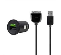 Belkin - Micro Car Charger adapter 2100 mAh + ChargeSync cable for iPhone/iPod/iPad (F8Z689cw)