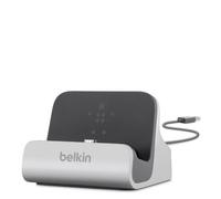 Belkin Micro-USB Charge and Sync Desktop Dock with 3 ft Cable for Android, Samsung Galaxy S3/S4/S5/S6/S6 Edge/S7/S7 Edge/Note/Note 2/8.0/10.1, Silver