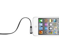 Belkin MixIt Colour Range 0.9m Flat Right Angle AUX Cable - Black