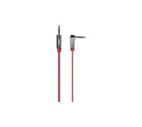 Belkin MixIt Colour Range 0.9m Flat Right Angle AUX Cable Red AV10128CW03RED