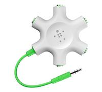 Belkin MixIt Colour Range Rockstar Multi 5 Way Splitter for Headphone - White, F8Z274BT