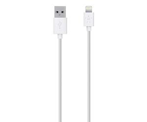Belkin MIXIT Lightning to USB Cable - MFi-Certified iPhone Charging Cable for iPhone XS, XS Max, XR, X, 8/8 Plus and More (9.8 ft/3 m), White