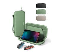 Belkin Nintendo Switch 2 Case Travel Bag with AirTag Holder and Playing Card Storage Bag - Portable Lightweight Protective Case with Hard Shell and Soft Lining Gaming Travel Accessories - Sage