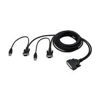 Belkin OmniView™ ENTERPRISE Series Dual-Port USB , 1.8m KVM cable Black