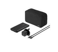 Belkin Portable Charger, 4-in-1 Power Bundle with 20000 mAh Power Bank, 25W USB-C Charging Block, 60W USB-C Cable, and Travel Pouch - Fast Charging for Multiple Devices, Compact Design for Travel
