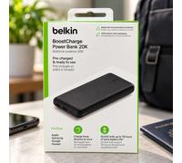 Belkin Power Bank 20,000mAh BoostCharge - Pre-charged - 3 Port - USB + Type C