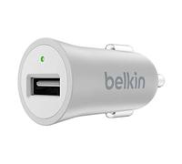 Belkin Premium MIXIT Fast 2.4 A USB Car Charger forApple iPhone XS Max/XS/XR/X/8 Plus/8/7 Plus/7 and Apple iPad Air, iPad 2, iPad Mini with Connected Equipment Warranty, Silver