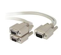 Belkin Pro Series VGA Monitor InchY Inch Splitter Cable HDDB15 Male to 2x HDDB15 Female 0.3m