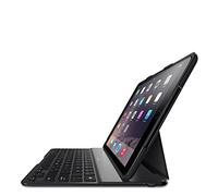 Belkin QODE Ultimate V2 Ultra Thin Lightweight 9.7in Keyboard Case for iPad Air 2 with Autowake, Dual Device Pairing, 264 Hours Battery - Black/Silver - F5L178EABLK
