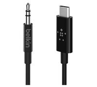 Belkin RockStar™ 3.5mm with USB-C™ Connector audio cable USB C Black
