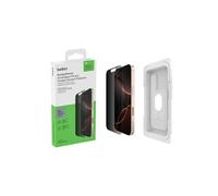Belkin ScreenForce InvisiGlass Privacy Screen Protector for iPhone17 + iPhone 16 Pro, Scratch-Resistant Impact Protection with Included Easy Align Tray for Bubble Free Application, Recycled Glass