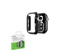 Belkin ScreenForce TemperedCurve 2-in-1 Apple Watch Screen Protector for Series 10 (42mm), Apple Watch case with 360˚ protection and protective bumper, tempered glass screen protector - black