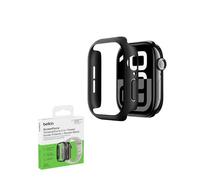Belkin ScreenForce TemperedCurve 2-in-1 Apple Watch Screen Protector for Series 10 (46mm), Apple Watch case with 360˚ protection and protective bumper, tempered glass screen protector - black
