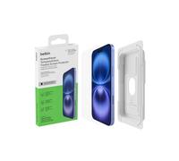 Belkin ScreenForce TemperedGlass Treated Screen Protector for iPhone 15 Plus/14 Pro Max, Slim, Crystal Clear, Scratch-Resistant Tempered Glass Film, Easy Align Tray for Bubble Free Application