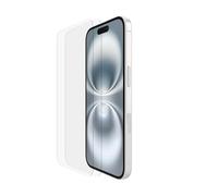 Belkin ScreenForce TemperedGlass Screen Protector for iPhone 15, Slim, Crystal Clear, Scratch-Resistant, Full Screen Coverage, Easy Align Frame for Bubble Free Application, 2-Pack- Amazon Exclusive
