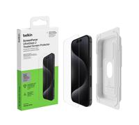 Belkin ScreenForce UltraGlass 2 Treated iPhone 15 Pro Screen Protector, Scrat...