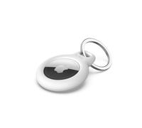 Belkin F8W973 AirTag Case with Key Ring (Secure Holder Protective Cover for Air Tag with Scratch Resistance Accessory) - White