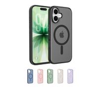 Belkin SheerForce Grip MagSafe Compatible iPhone 17 Case with Slim Design & Anti-Slip Side Lines - Magnetic, Transparent, & Shockproof Protective iPhone Case - Black