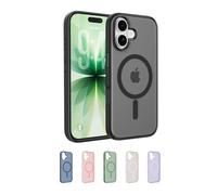 Belkin SheerForce Grip MagSafe Compatible iPhone 17 Case with Slim Design & Anti-Slip Side Lines - Magnetic, Transparent, & Shockproof Protective iPhone Case - Black