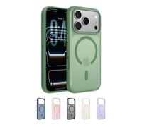 Belkin SheerForce Grip MagSafe Compatible iPhone 17 Pro Case with Slim Design & Anti-Slip Side Lines - Magnetic, Transparent, & Shockproof Protective iPhone Case - Sage