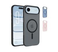 Belkin SheerForce Grip MagSafe Compatible iPhone 17 Pro Max Case with Slim Design & Anti-Slip Side Lines - Magnetic, Transparent, & Shockproof Protective iPhone Case - Black