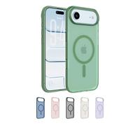 Belkin SheerForce Grip MagSafe Compatible iPhone Air Case with Slim Design & Anti-Slip Side Lines - Magnetic, Transparent, & Shockproof Protective iPhone Case - Sage