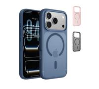 Belkin SheerForce Grip MagSafe Compatible iPhone Air Case with Slim Design & Anti-Slip Side Lines - Magnetic, Transparent, & Shockproof Protective iPhone Case - Blue