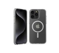 Belkin SheerForce MagSafe Compatible Phone Case for iPhone 15 Pro Max, Treated Coating, Cover with Built-In Magnets, Clear iPhone 15 Pro Max Case with Raised Edge Bumper for Screen & Camera Protection