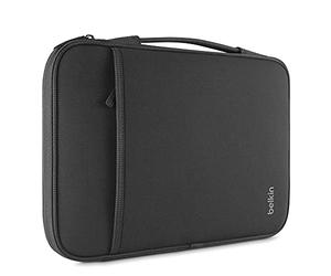 Belkin Slim Protective Sleeve with Carry Handle and Zipped Storage for Chromebooks, Netbooks and Laptops Upto 11 inch - Black