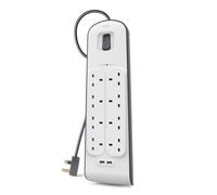 Belkin Socket Surge Protected 8-Socket Extension Lead with USB 2 m