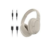 Belkin SoundForm Isolate Bluetooth Over-Ear Headphones - Hybrid Active Noise Cancelling Headphones - Wireless w/ 60H Playtime, Fast Charging & CloudCushion Ear Cups for Travel, Home, or Office - Sand