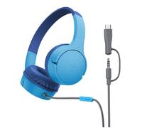 Belkin SoundForm Mini Headset Wired Head-band Calls/Music USB Type-C Blue