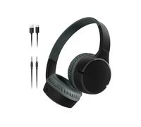 Belkin SoundForm Mini Kids Wireless Headphones w/Built-in Microphone, 30H of Playback Time, & Fun Stickers - Over-Ear Headsets for Online Learning, School, Travel, iPhone, iPad, Galaxy & More - Black